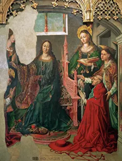 Chapter: Saint Ildephonsus receiving the chasuble from the Virgin. Al