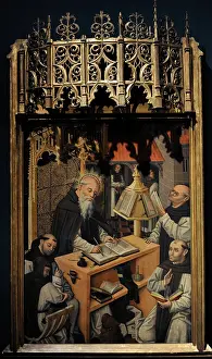 1490: Saint Jerome in his Study. Castilian School, about 1480-1490