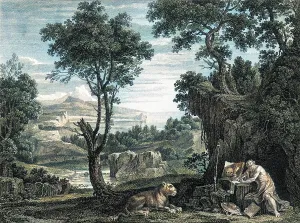 Vulgate: Saint Jerome, theologian, with his lion