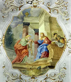Allgaeu: Saint John the Baptist with Mary