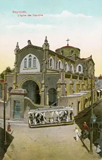 Catholics: Saint Louis Capuchin Cathedral in Beirut (Beyrouth), Lebanon