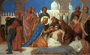 Caring: Saint Louis Caring for the Plague Victims, by Bouguereau