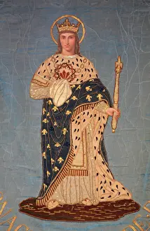 Poissy: Saint Louis processional banner, Collegiale Notre-Dame