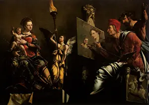 Heemskerck: Saint Luke painting the Virgin