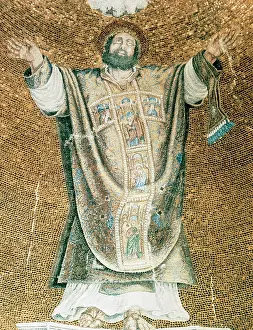 Xiii: Saint Mark in ecstasy. Mosaic. Saint Mark's Basilica. Venice