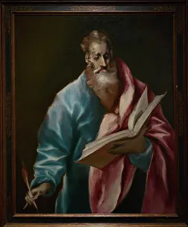 Mantle: Saint Matthew, by El Greco (1541-1614), circa 1608-1614