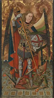 1470s: SAINT MICHAEL, by Master of Belmonte, 1450-1500