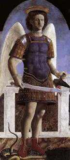 Francesca: Saint Michael, by Piero della Francesca
