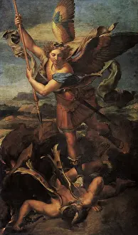 Satan: Saint Michael Trampling the Devil, by Raphael