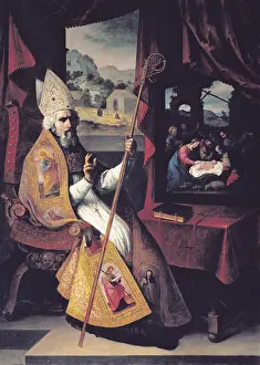Zurbaran: Saint Nicholas of Myra, by Francisco de Zurbaran