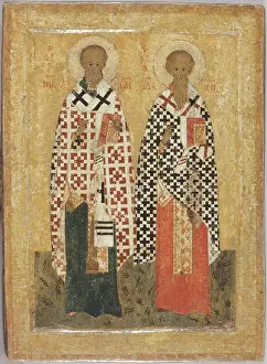 Gilding: Saint Nicholas and Saint Blaise