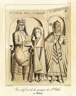 Treuttel And Wurtz: Saint Odile, Adalrich, Duke of Alsace, and Bishop Leodegar