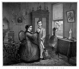 Lapel: Saint Patrick's Day In America, 1872