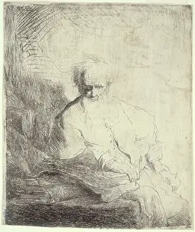 Meditating: Saint Paul meditating