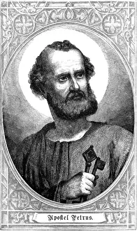 Papacy: Saint Peter, + circa 64 AD, apostle, portrait
