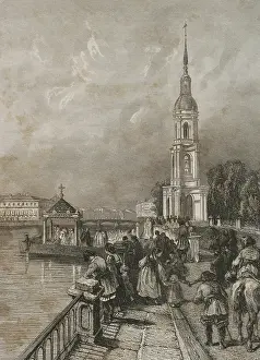 Chopin: Saint Petersburg. Bell tower of St. Nicholas Naval Cathedral