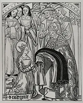 Nuns: Saint Radegund (ca. 520-587). Princess of Thuringia