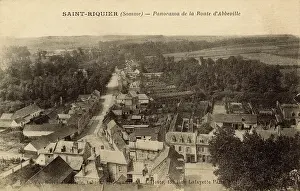 Abbeville: Saint-Riquier, Somme, Picardie, Northern France - Panorama