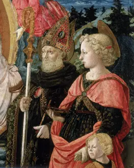 Diamante: Saints Augustine and Tobiolo, detail