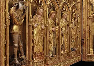 Baerze: Saints, Crucifixion Altarpiece, Musee des Beaux-Arts