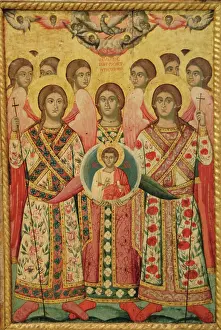 Tirana: Saints. Icon. Anonymous work, 18th century. National Art Gal