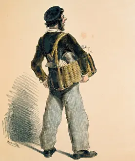 Salami: Salami seller
