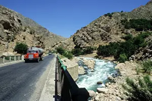 Crucial: Salang highway in Afghanistan, 1981