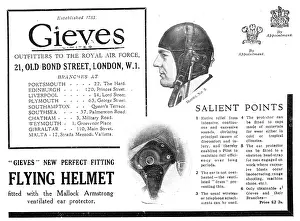 Gieves: Salient Points Of The Gieves Perfect Fitting Flying Helmet