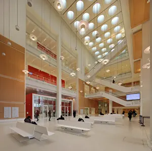 Escalator: Salle des Pas Perdus, Tribunal de Paris, Paris, France