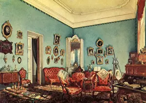 Damask: Salon, Buttoned Chairs
