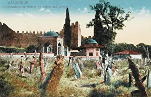 Tombstones: Salonica, Fortifications at the Turkish cemetery