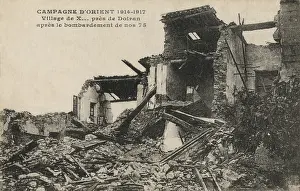 Doiran: Salonika - damage after French attacks