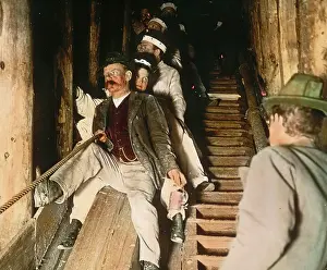 Chute: salt mine of Hallstatt