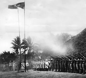 Honorary: Salute during the visit of the governor in