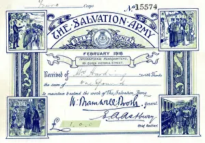 Pound: Salvation Army receipt