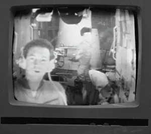 Exercising: Salyut-4 space station