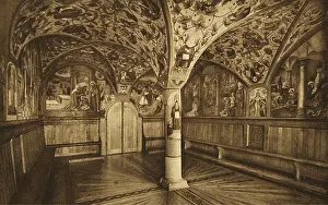 Collotypes: Salzburg. Benedictine monastery Nonnberg. Chapter