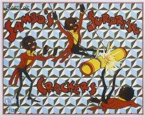 Racist: Sambo Surprise cracker box label