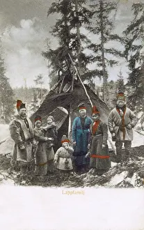 Lapps: Sami Family, Sweden