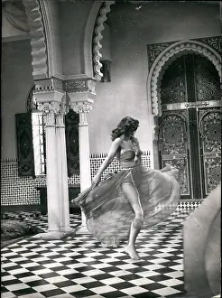 Seduce: Samia Gamal, Egyptian dancer, in scene from Ali Baba