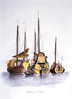 Sampans: Sampans - Boats - Ships - Chinese
