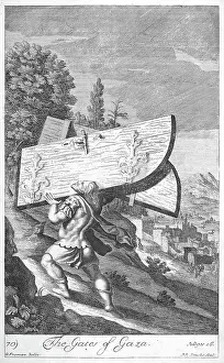 Reuben Luke Collection: Samson carrying the gates of Gaza