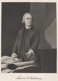 Copley: Samuel Adams points at the Massachusetts Charter