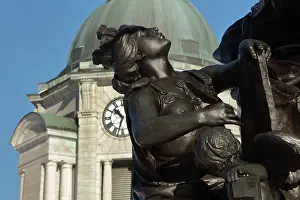 Terrasse: Samuel de Champlain monument, Quebec City, Quebec, Canada