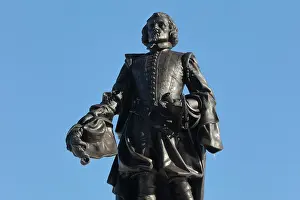 Terrasse: Samuel de Champlain monument, Quebec City, Quebec, Canada