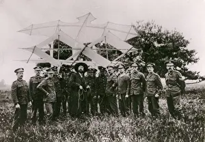 Aldershot: Samuel Cody at Aldershot with his first Kite