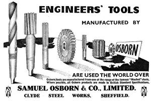 Osborn: Samuel Osborn. Clyde Steel Works. Engineers Tools