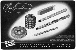 Osborn: Samuel Osborn. Clyde Steel Works. Engineers Tools