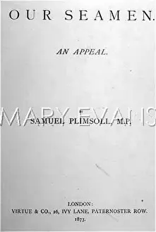 Plimsolls: SAMUEL PLIMSOLL/SEAMEN