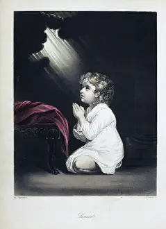 Reuben Luke Collection: Samuel praying Colour